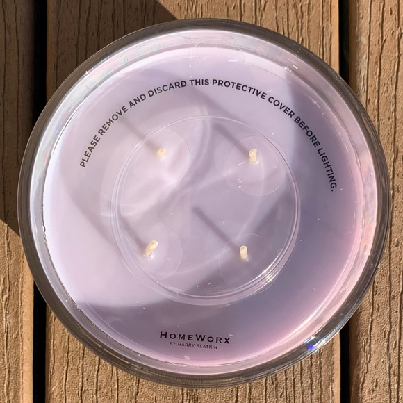 🆕LAVENDER VANILLA HARRY SLATKIN HOMEWORX 4 WICK, 18oz CANDLE NWTS! - Picture 2 of 5